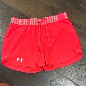 Under Armour Women's Vibrant Red Athletic Shorts